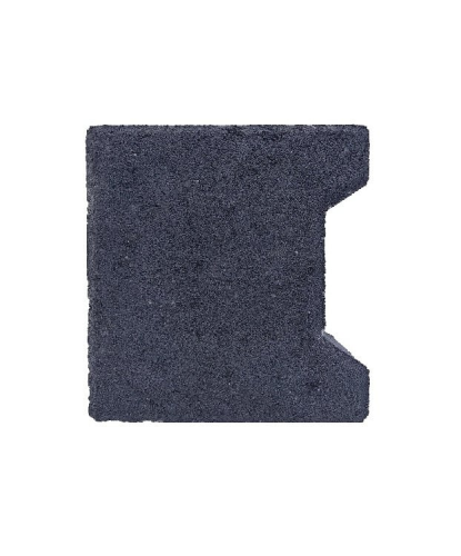 Passtuk (24st begin/24st halve) H-Profielsteen 8cm KOMO MF zwart met deklaag