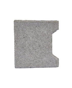 Passtuk (24st begin/24st halve) H-Profielsteen 8cm KOMO MF grijs met deklaag