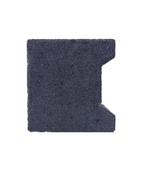 Passtuk (24st begin/24st halve) H-Profielsteen 8cm KOMO MF zwart met deklaag