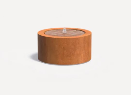 Watertafel rond Ø 80x40cm Corten 3mm