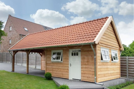 Buitenverblijf Zadeldak XXL 7850x5950x4900mm (bxdxh)