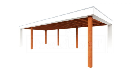 Buitenverblijf Verona model links 9150x4000x2500mm (bxdxh)
