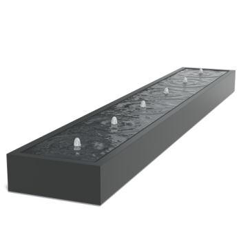 Watertafel 600x100x40 cm Aluminium 3mm