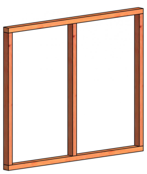 Regelpakket t.b.v. horizontale wandmodule T 1630x1170mm