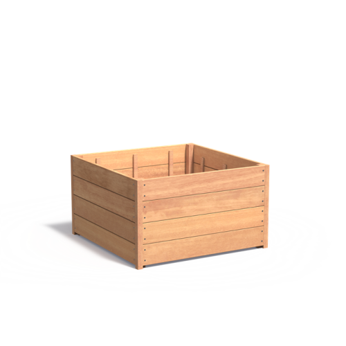 Plantenbak Carrez 100x100x62 cm Garapa 21mm
