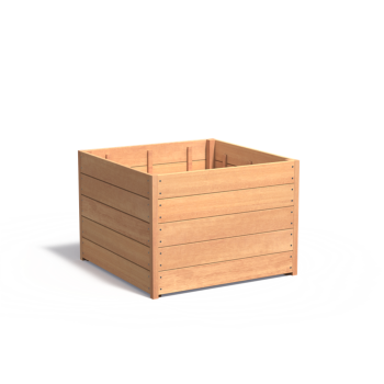 Plantenbak Carrez 100x100x74 cm Garapa 21mm