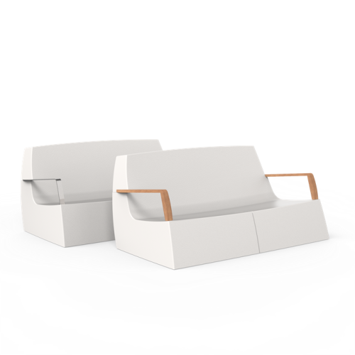 Tuinmeubel O2S sofa 165x94x77 cm Polyester RAL 9016