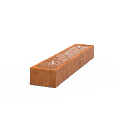 Watertafel 300x60x40cm Corten 3mm