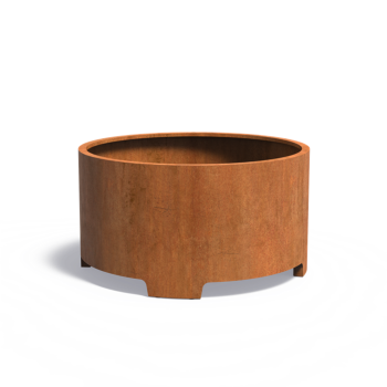 Plantenbak rond Circum met poten Ø150x80 cm CorTen 3mm