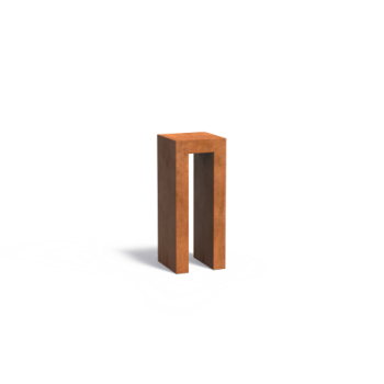 U-sokkel 40x40x100 cm CorTen 2mm
