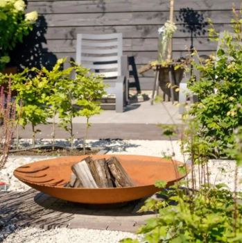 Vuurschaal Halo Ø100x21 cm CorTen 3mm