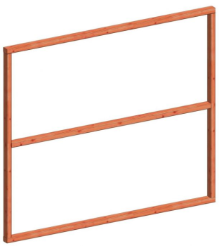 Regelpakket t.b.v. verticale wandmodule R 1630x1560mm