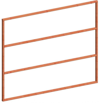 Regelpakket t.b.v. verticale wandmodule C 2760x2200mm