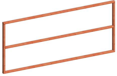 Regelpakket t.b.v. verticale wandmodule F 2760x1170mm