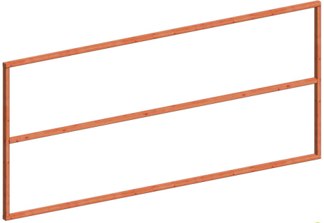 Regelpakket t.b.v. verticale wandmodule L 3405x1560mm