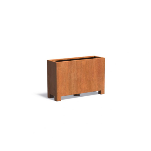 Plantenbak Carrez met poten 150x40x80cm Corten 2mm