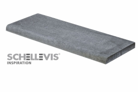 Schellevis Oud hollands zwembadrand 100x40x5 grijs