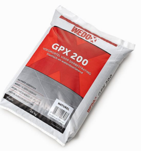 Wedox voegmortel GPX 200 zak 20 kg Steengrijs