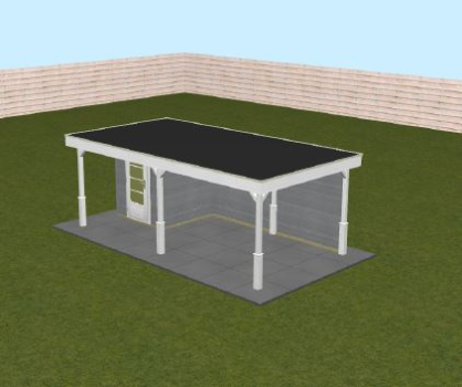 Lugarde tuinhuis configuratie 600 x 300 cm (BxD)
