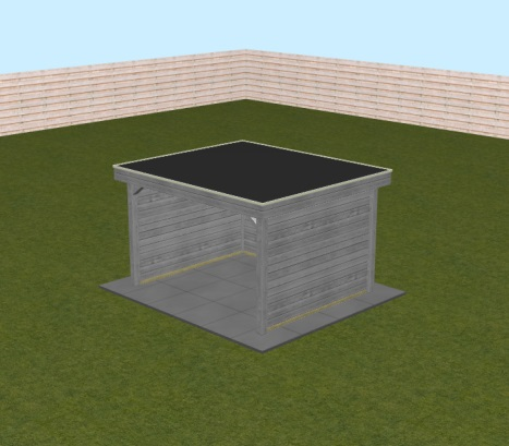 Lugarde tuinhuis configuratie 350 x 300 cm (BxD)