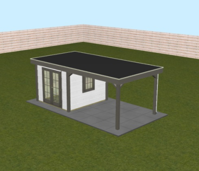 Lugarde tuinhuis configuratie 616 x 300 cm (BxD)