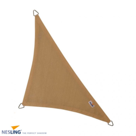 Driehoek 90° schaduwdoek coolfit 5x5x7,1m Zand OP=OP