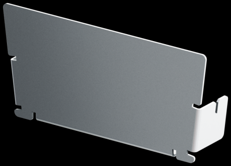 ACO Highline 120 eindplaat verzinkt staal, hoogte 5 cm