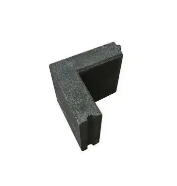 Opsluitband hoekstuk 10x20x50 zwart 90 graden