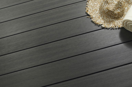 WPC terrasplank Fiberdeck Premium massief 2,3x21x400 cm Dark Grey