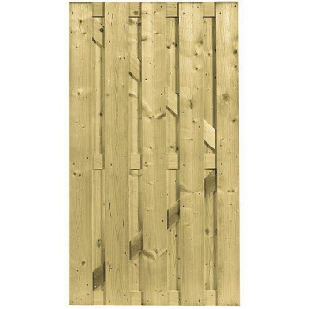 Geimpregneerd vuren deur (zonder metalen frame) 180x100 cm recht verticaal