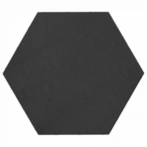 Soft Comfort Zeskant 60/52,5x30x4 cm Nero