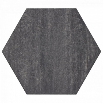 Soft Comfort Zeskant 60/52,5x30x4 cm Grijs/Zwart