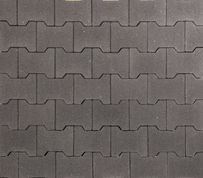 H-Profiel KOMO 8cm antraciet+facet , eindstuk
