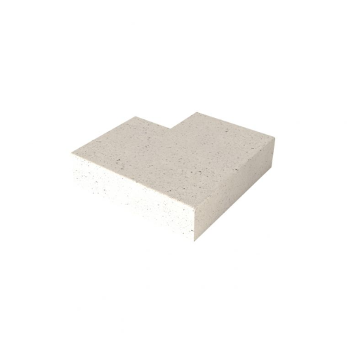 Schellevis Oud hollands traptrede hoek 37x15 90° buiten creme