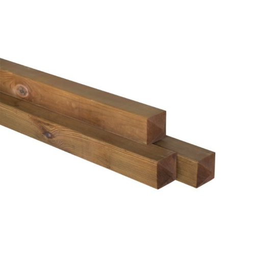 Paal geschaafd 6.8x6.8x300 cm nobifix grenen dmk