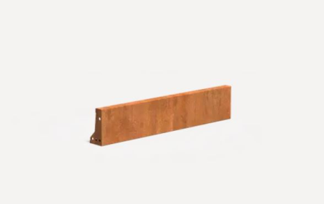 Keerwand 200 recht 100x5x20cm Corten 2mm