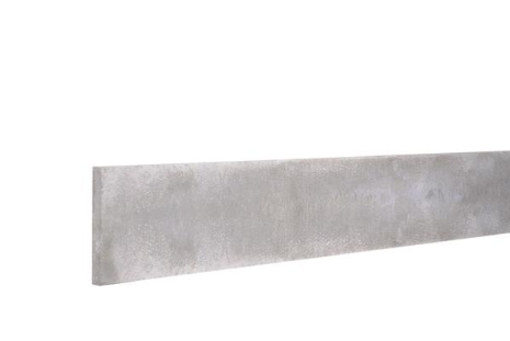 Betonplaat stampbeton 25x3,5x184 cm, grijs enkelz glad
