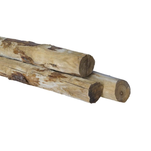 Kastanje paal 500x12-14 cm geschild en ongepunt