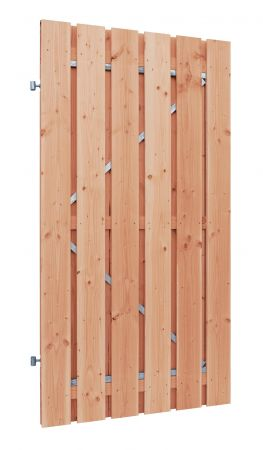 Redvision geschaafde plankendeur 100x195 cm met stalen frame