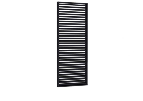 Shutterscherm Excellent vuren 90x224 cm zwart gespoten