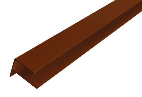 Alu WEO Essential Gardenwall F-profiel Ipé 35x45mm L-300 cm RAL8028