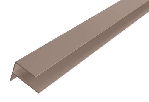 Alu WEO Essential Gardenwall F-profiel Light Grey 35x45mm L-300 cm RAL7006