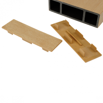 WEO Fiberdeck Brise soleil eindkap 42x145mm Cedar (set 6 stuks)