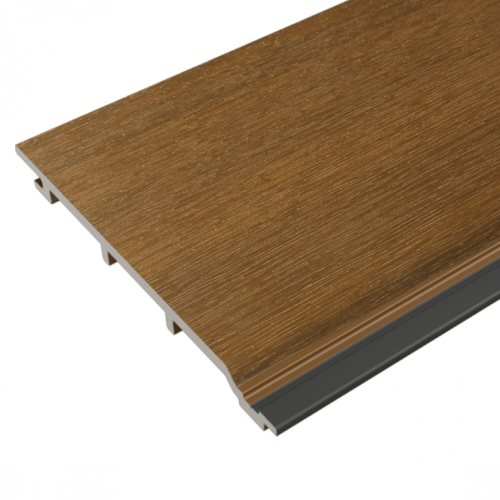 Fiberdeck gevelbekleding composiet WEO Essential 15x173x2900 mm Teak