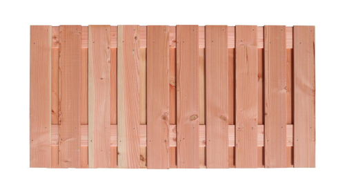 Douglas geschaafd plankenscherm 21-planks 16 mm 180x90 cm onbehandeld