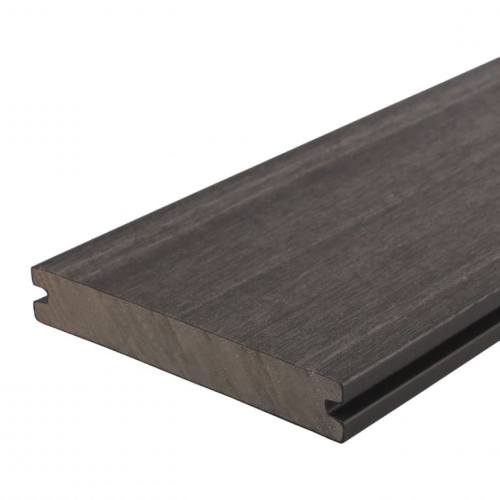 WPC terrasplank Fiberdeck Premium massief 2,3x13,8x300 cm Dark Grey