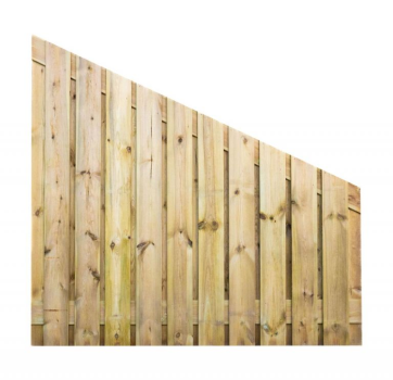 Grenen geschaafd afbouwscherm 23-planks 15 mm 180x180-90 cm
