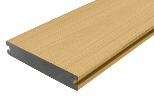WPC terrasplank Fiberdeck Premium massief 2,3x13,8x500 cm Cedar