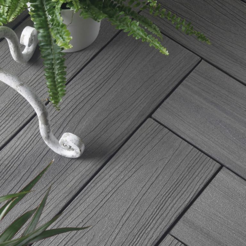 Fiberdeck terrasplank WPC Harmony massief 2,3x13,8x300 cm Ocean Grey