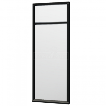 Steel Look raam 844x2200mm zwart module A-02